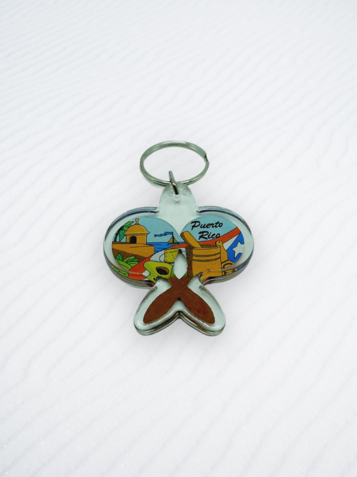 Souvenir de Puerto Rico | Llavero Plástico- Maracas.