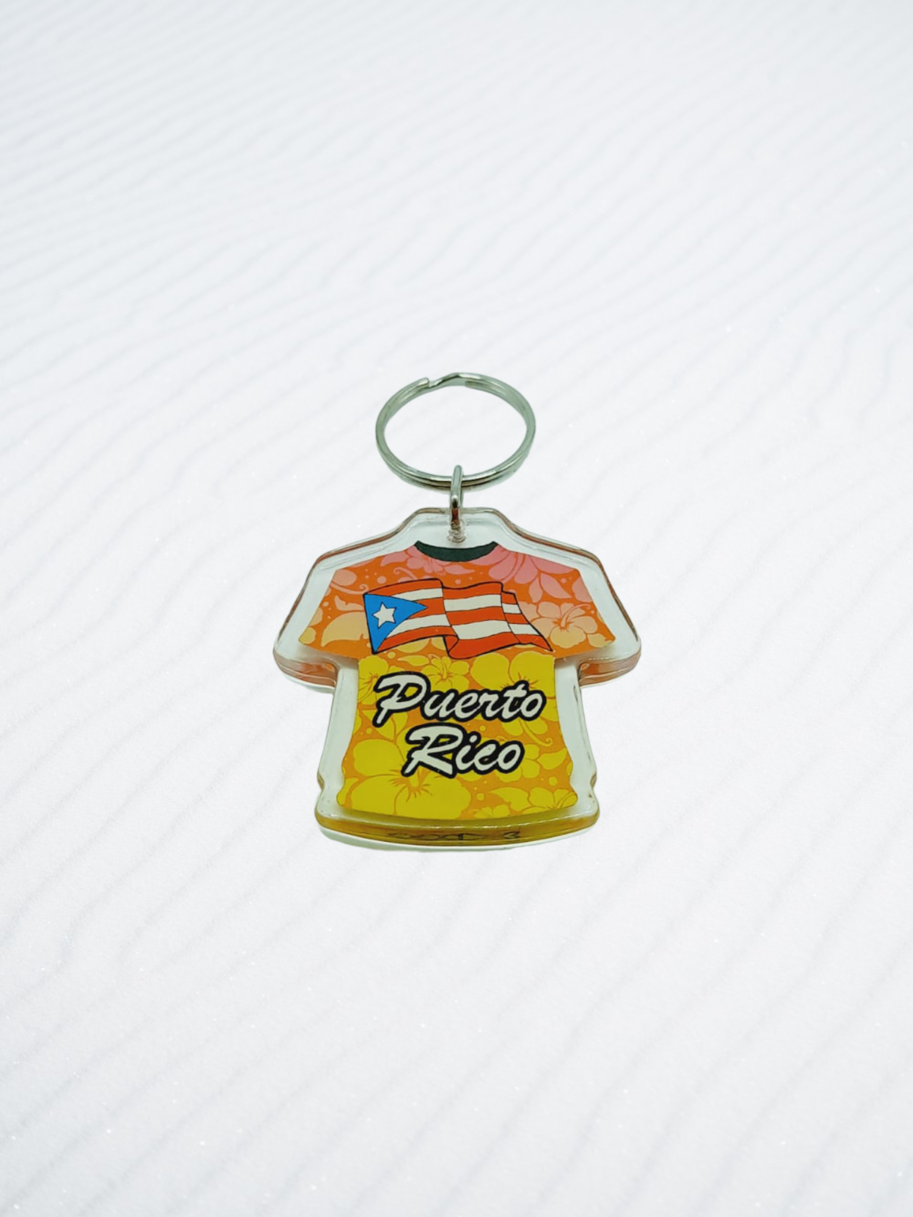 Souvenir de Puerto Rico | Llavero Plástico- Camiseta.