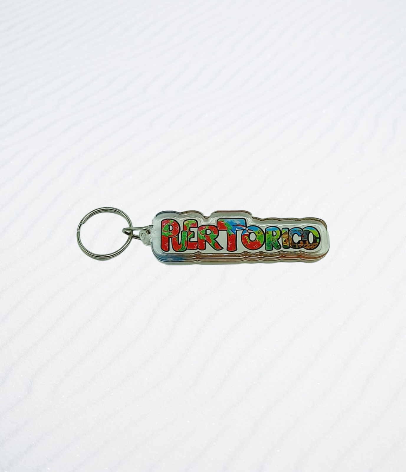 Souvenir de Puerto Rico | Llavero Plástico- ''Puerto Rico''.