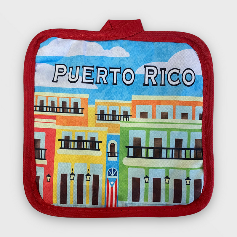 Souvenir de Puerto Rico - Agarradera de Cocina / Casitas de San Juan.