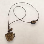 Artesanía en Madera - Collar Taza Coqui Taino *One Size*