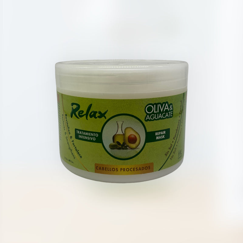Relax - Linea Oliva & Aguacate (Cabellos Procesados)