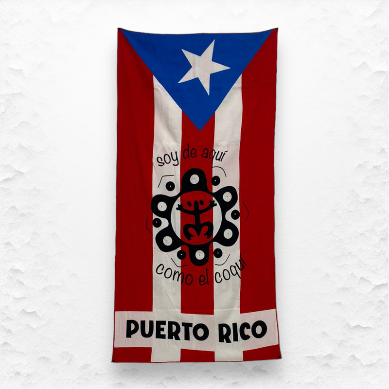 Souvenirs de Puerto Rico - Toalla de Playa Microfibra (28inch x 59inch)