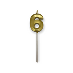 AW Party- Birthday Candle (Gold Numbers).