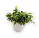 Plantas Artificiales- Macetero Blanco.