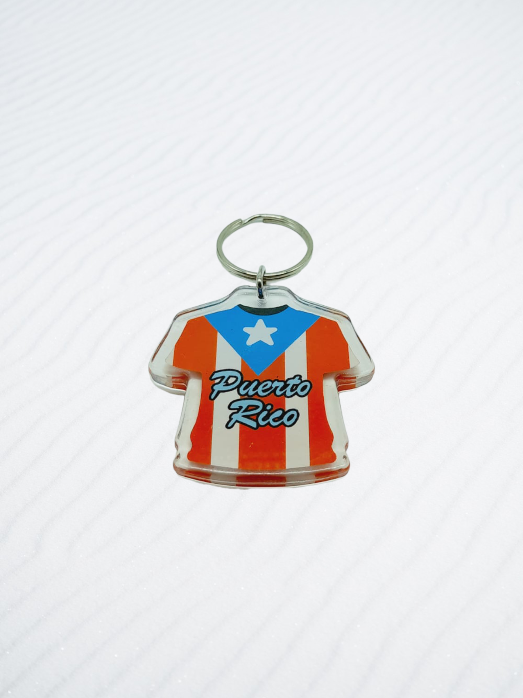 Souvenir de Puerto Rico | Llavero Plástico- Camiseta.