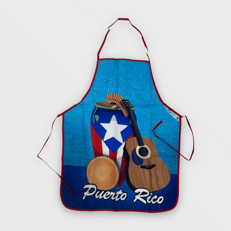 Souvenir de Puerto Rico - Delantal de Cocina / Instrumentos.