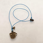 Artesanía en Madera - Collar Taza Sol Taino *One Size*