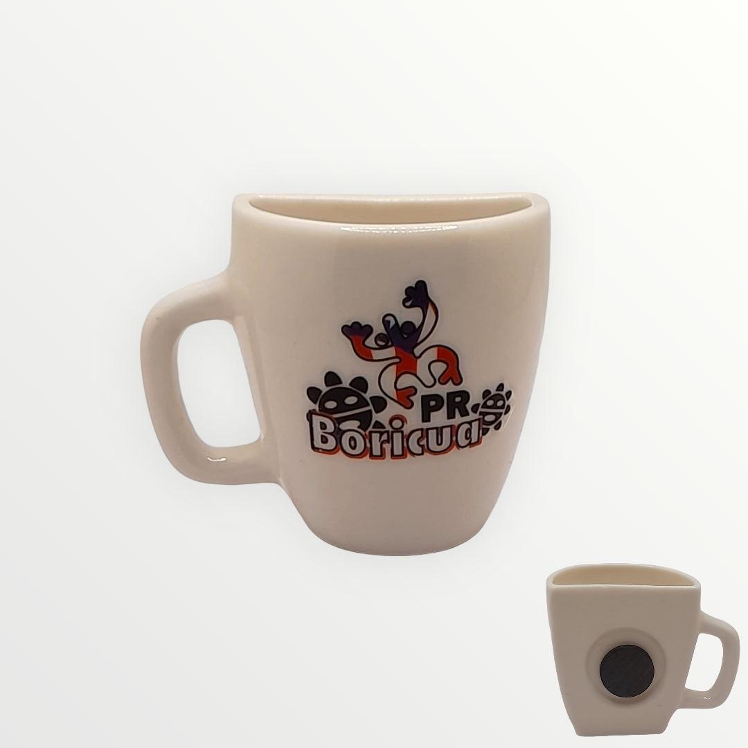 Souvenir de Puerto Rico - Mini Tazas con Imán para Decoración