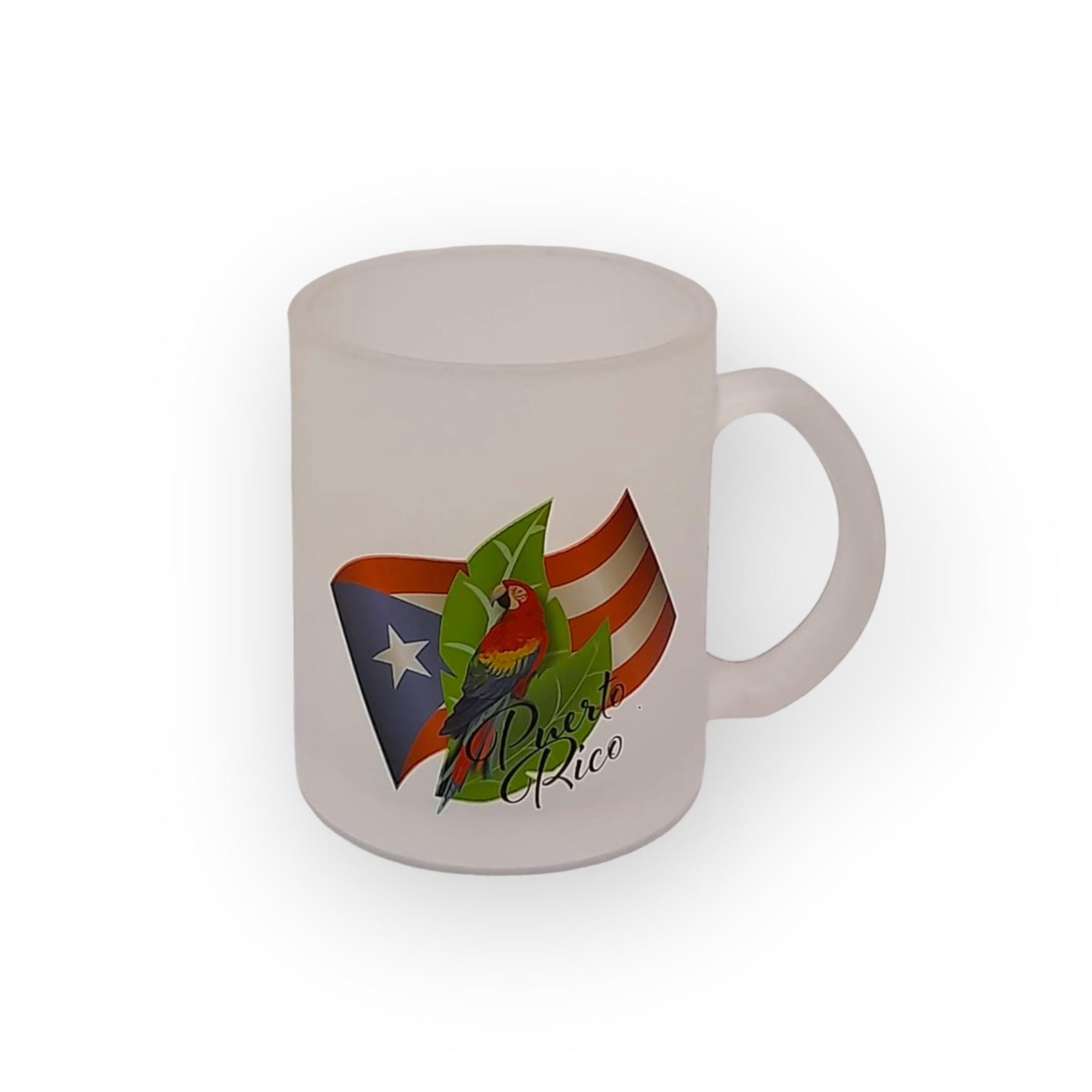 Souvenir de Puerto Rico - Tazas de Cristal Opaco (Frosted)