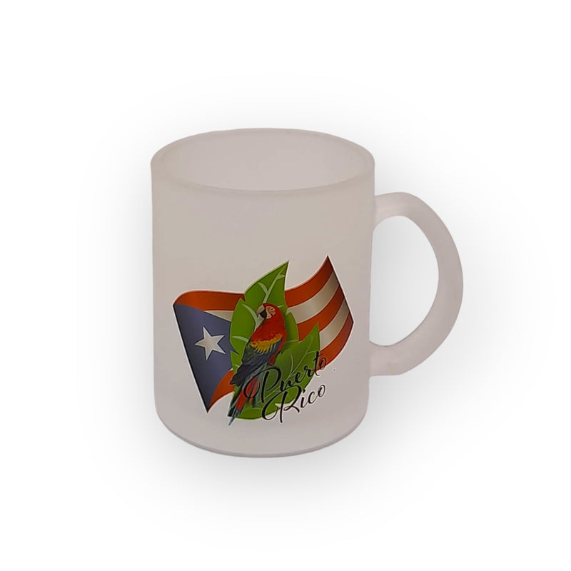 Souvenir from Puerto Rico - Frosted Glass Mugs
