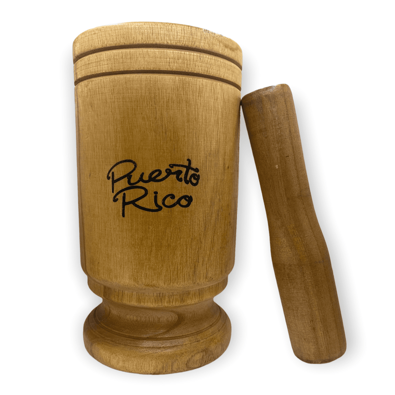 Souvenir- Pilón de Madera ''Puerto Rico''.