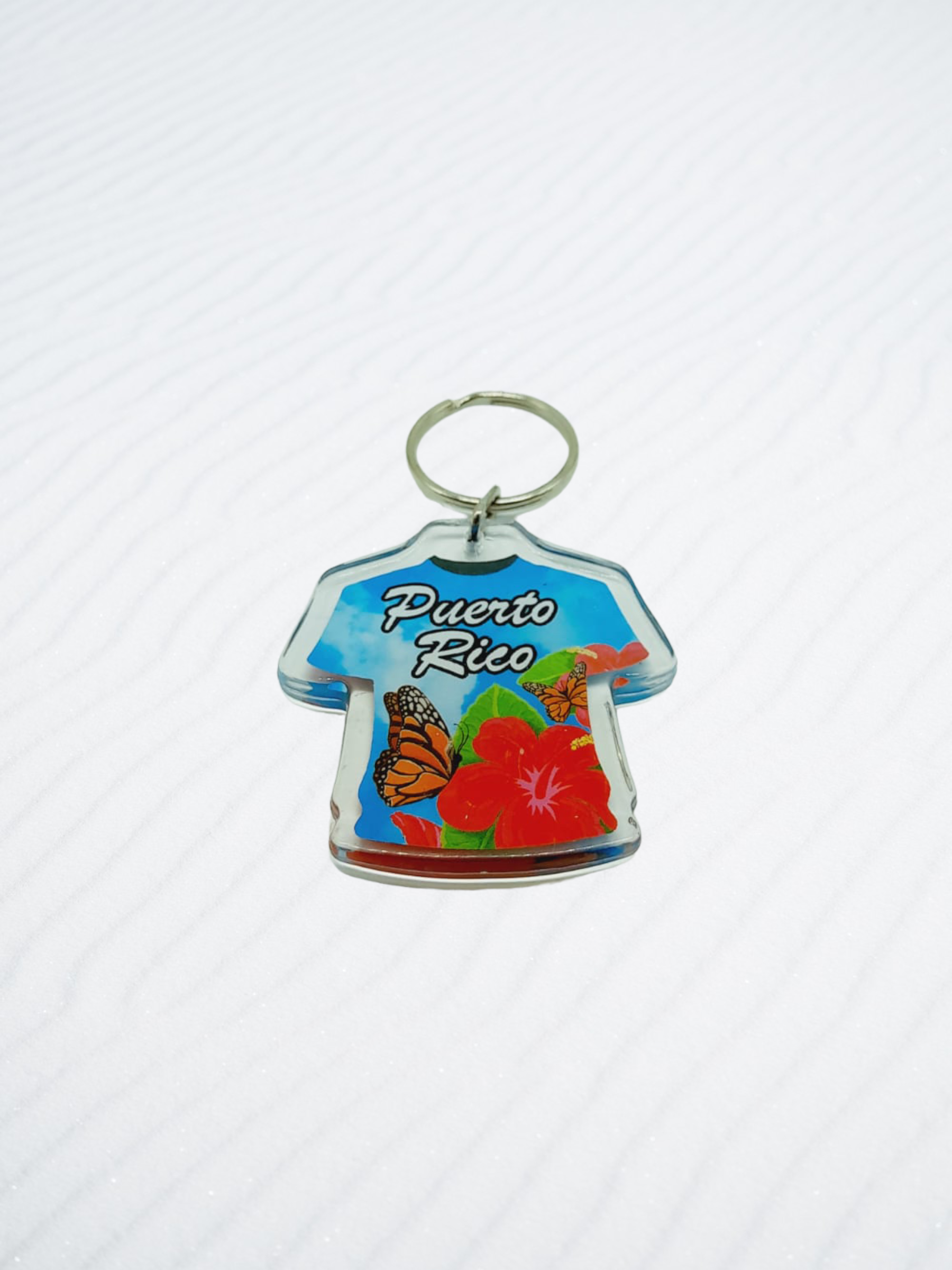 Souvenir de Puerto Rico | Llavero Plástico- Camiseta.