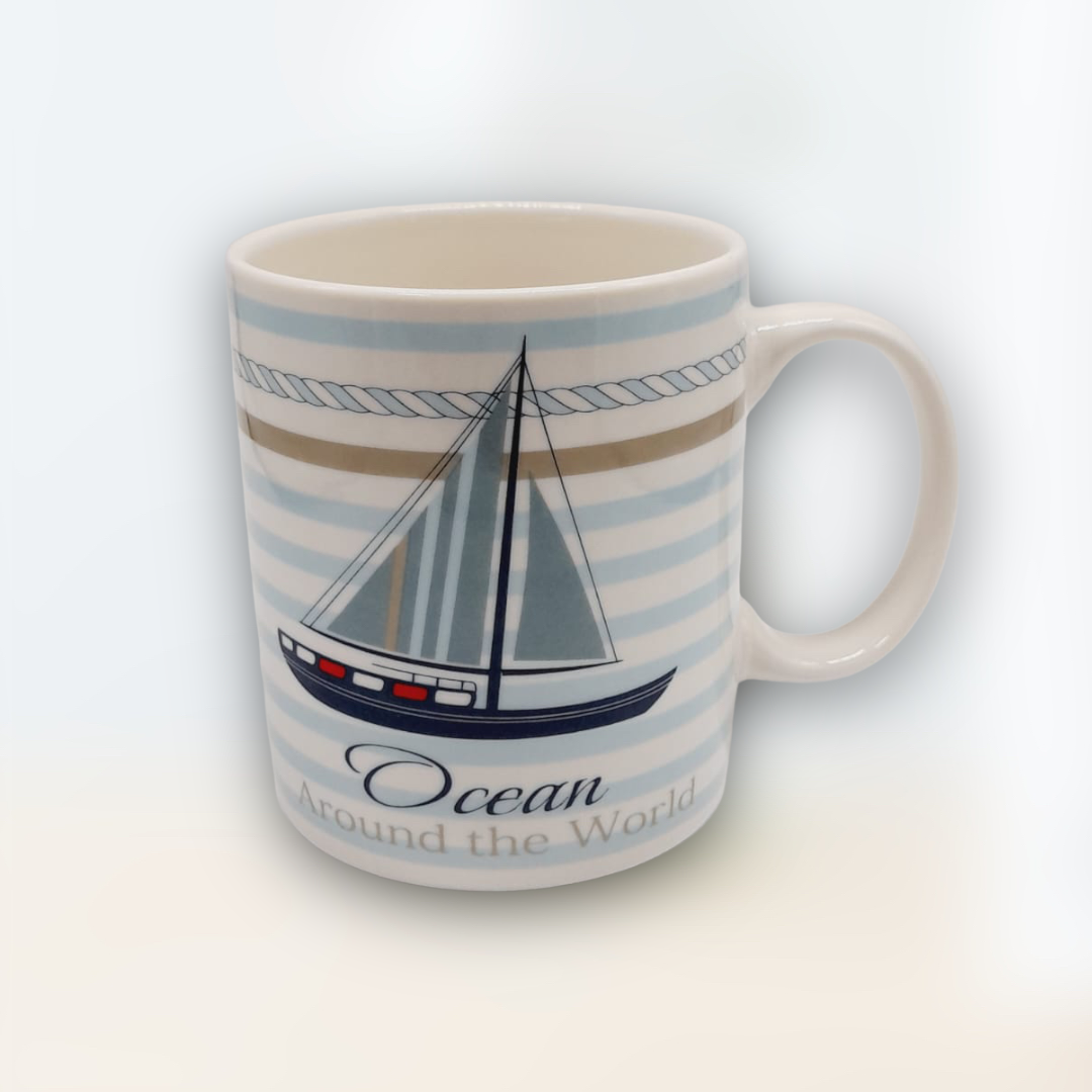 Tazas de Café en Cerámica ''Ocean Around the World'' 11oz.