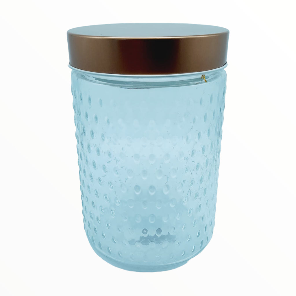 Glass Canister w/ Copper Lid (2pcs)