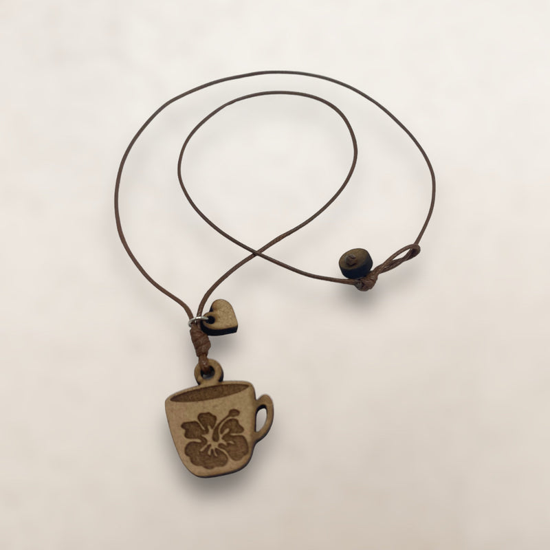 Wood Crafts - Poppy Cup Necklace *One Size*