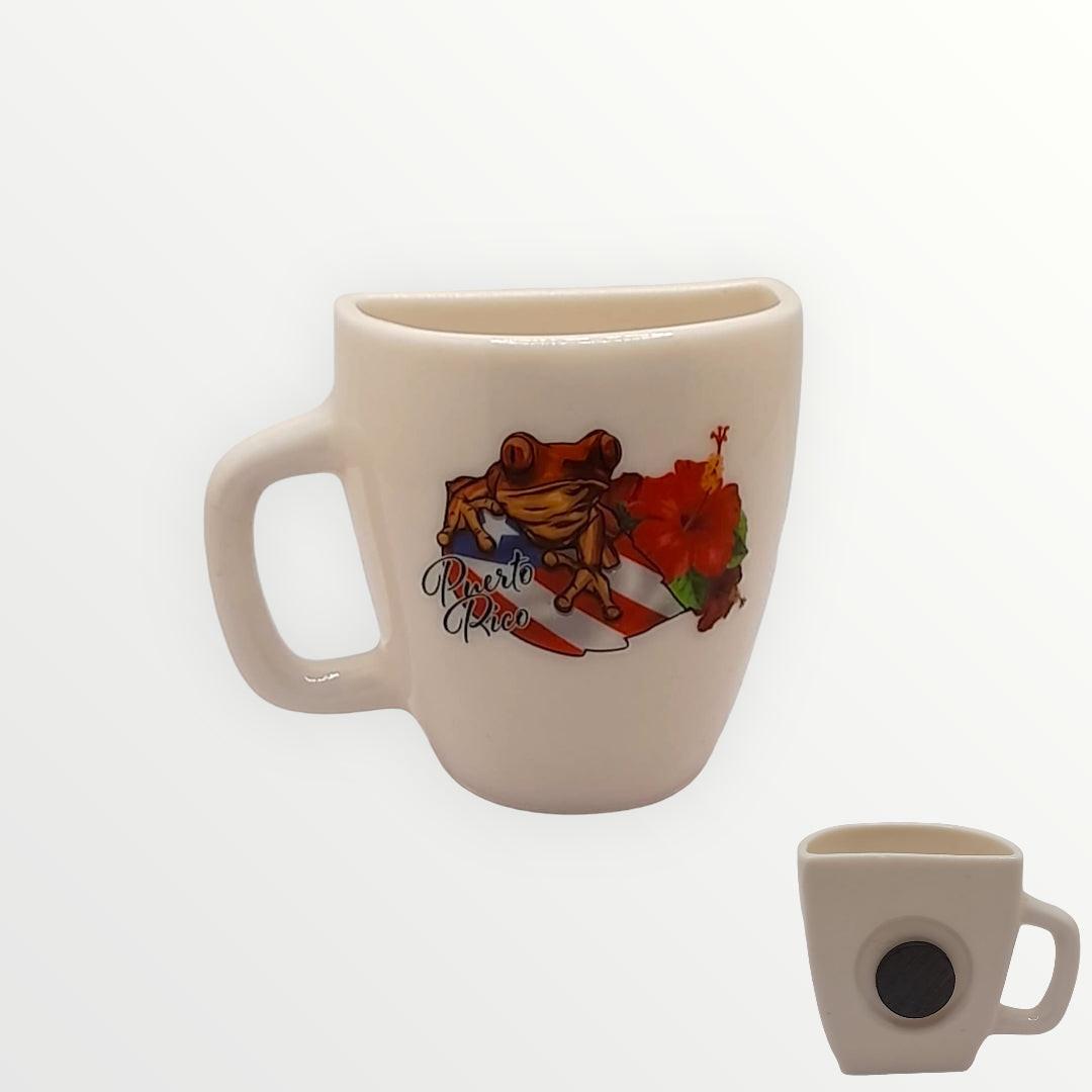 Souvenir de Puerto Rico - Mini Tazas con Imán para Decoración