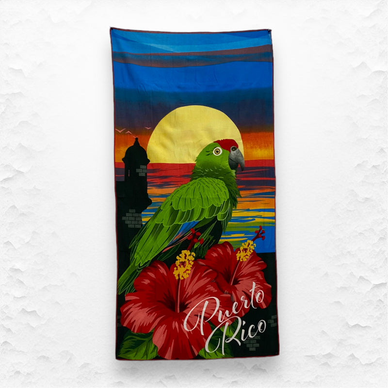Souvenirs de Puerto Rico - Toalla de Playa Microfibra (28inch x 59inch)