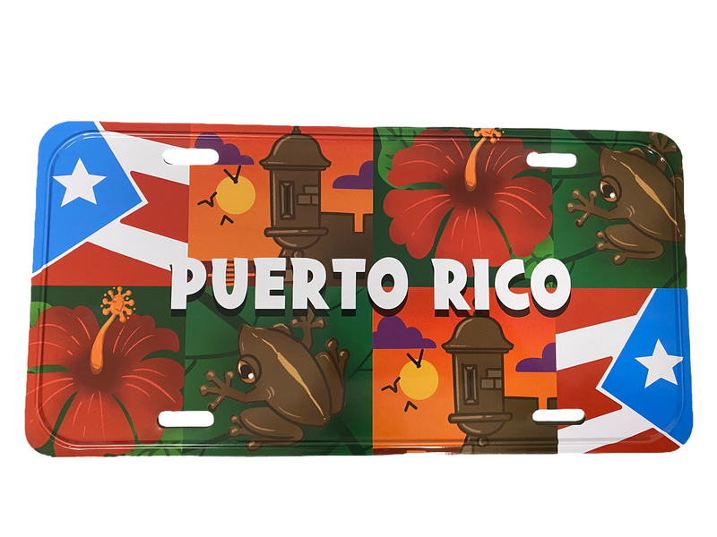 Tablillas de Puerto Rico - Estilo Variedad (License Plate).