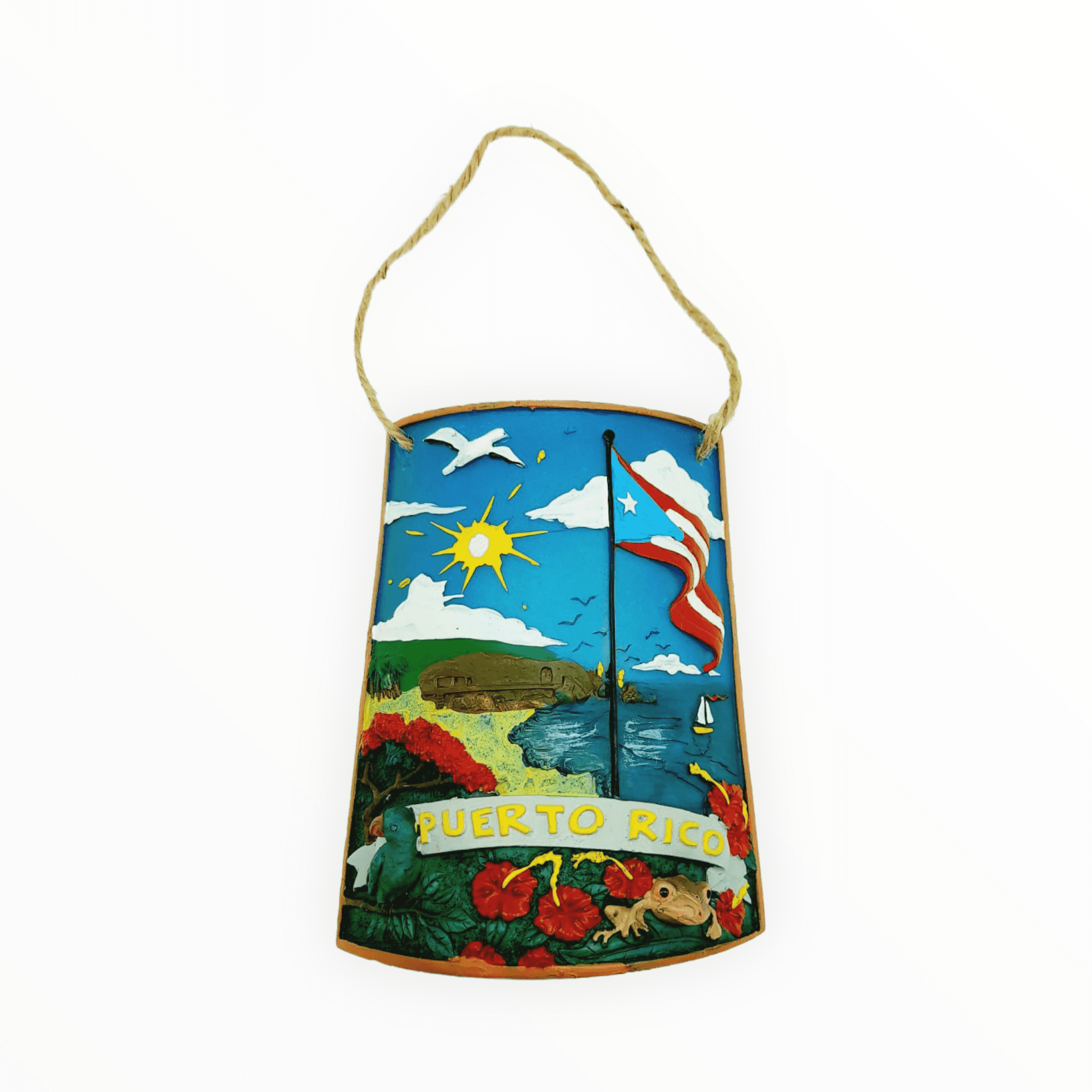 Souvenir de Puerto Rico- Tejas Pintadas.