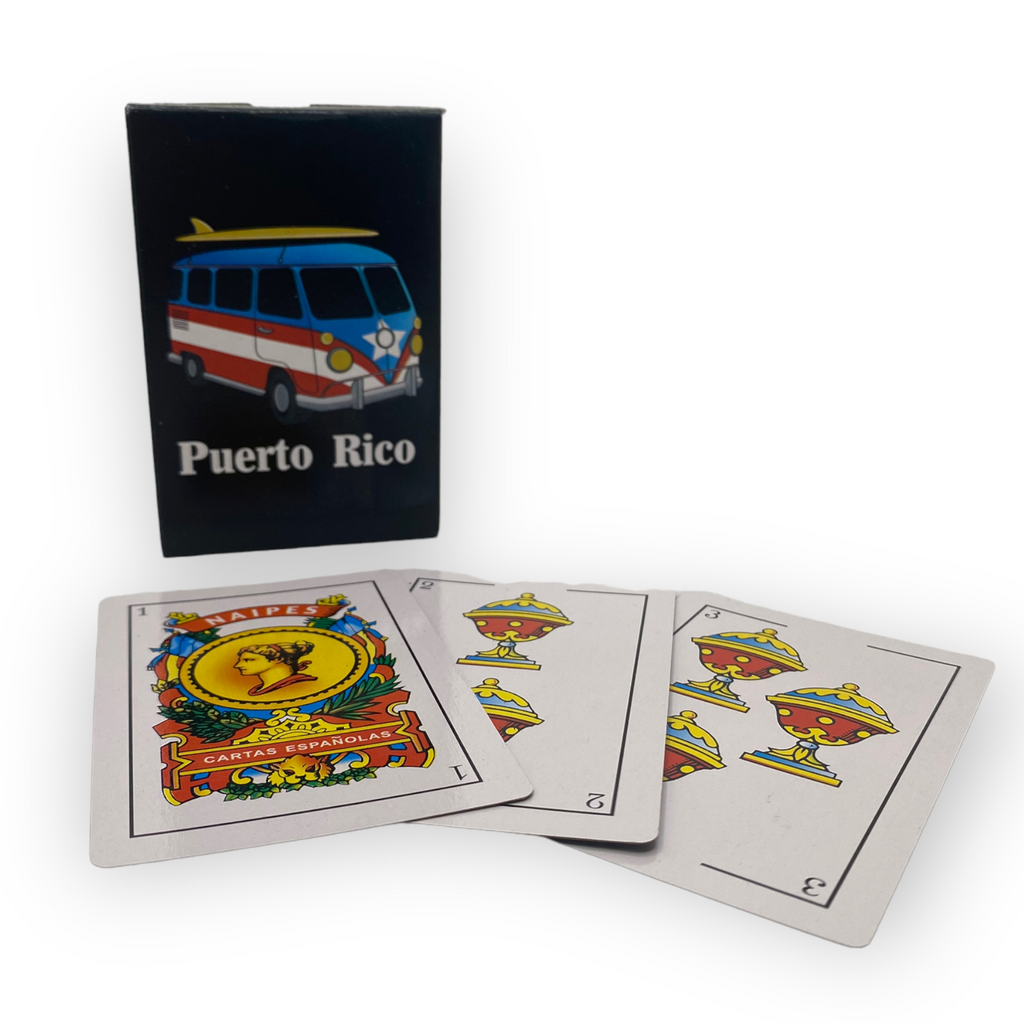 Souvenir de Puerto Rico- Cartas de Juego (Briscas).
