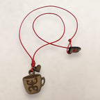 Artesanía en Madera - Collar Taza Coqui Taino *One Size*