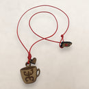 Artesanía en Madera - Collar Taza Coqui Taino *One Size*