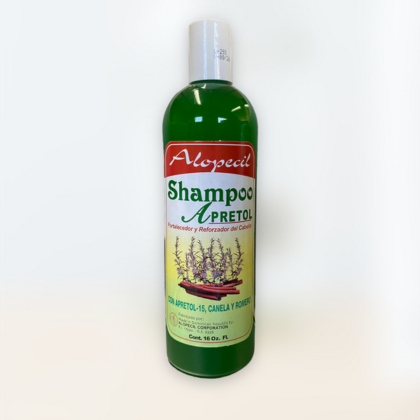 Alopecil - Shampoo Apretol (Con Apretol-15, Canela y Romero).