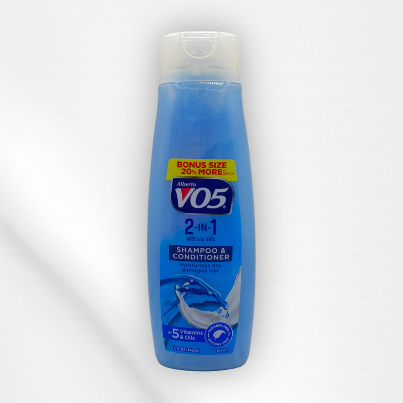 VO5 2 in 1: Shampoo & Conditioner with Soy Milk 15fl.oz