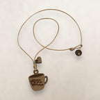Artesanía en Madera - Collar Taza Bandera *One Size*