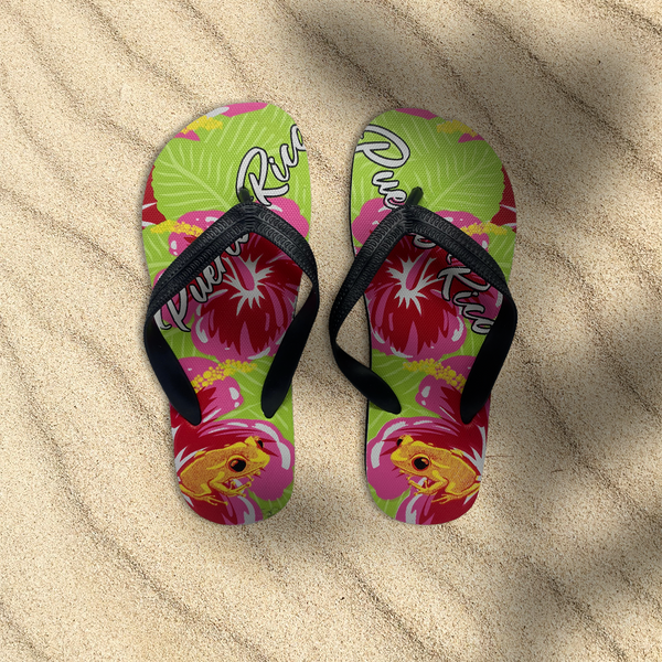 Souvenir de Puerto Rico - Sandalia de Mujer (Flip Flops).