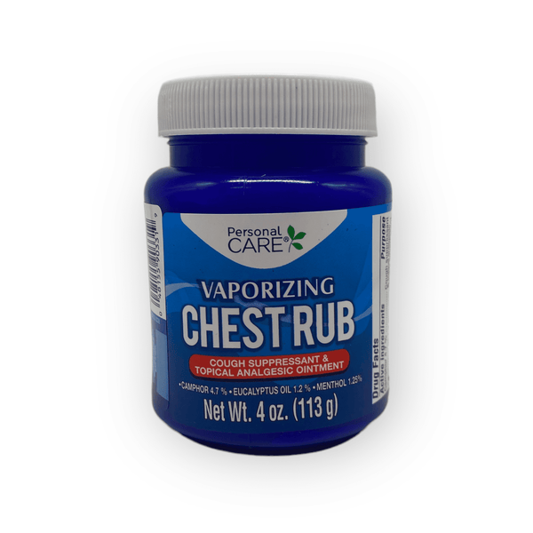 Personal Care- Vaporizing Chest Rub.