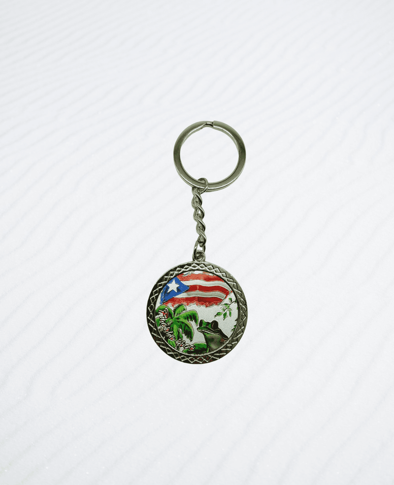 Souvenir de Puerto Rico | Llavero en Metal- Circulo.