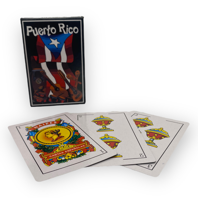 Souvenir de Puerto Rico- Cartas de Juego (Briscas).