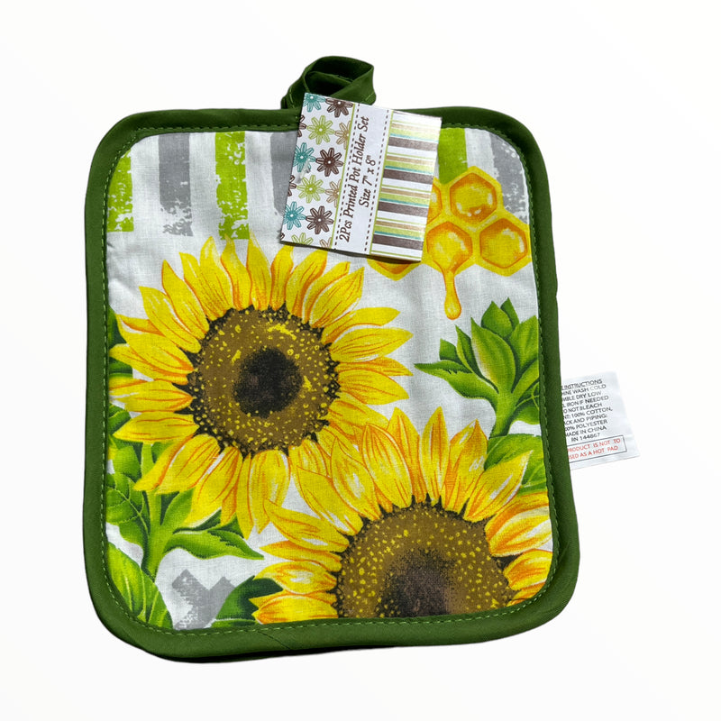 Printed Tier Swag - Oven Mitt and Kitchen Towel (2pcs)