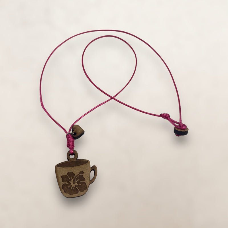 Wood Crafts - Poppy Cup Necklace *One Size*