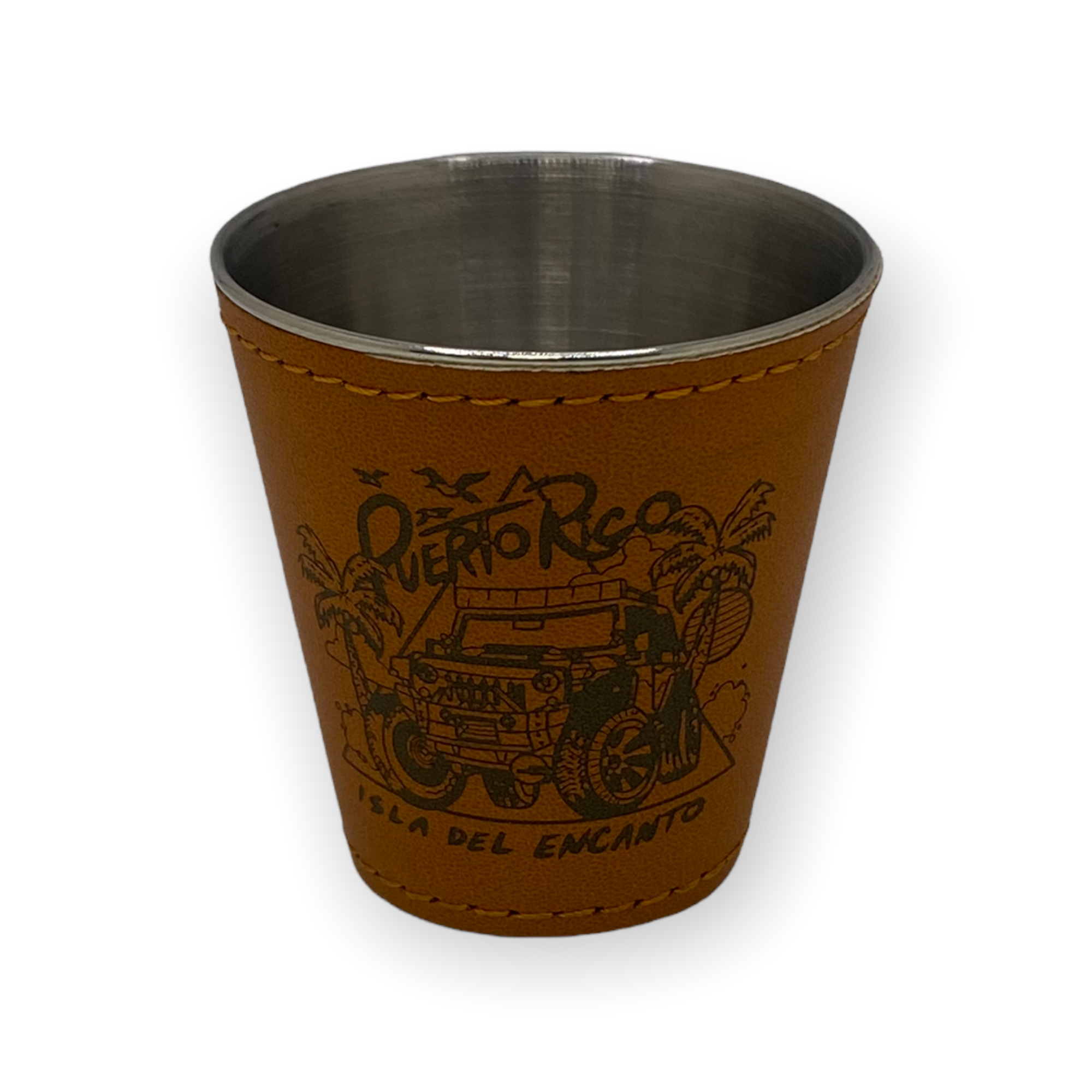 Souvenir de Puerto Rico - Shot Glass (Marrón).
