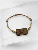 Artesanía en Madera - Pulsera Tablilla ''Puerto Rico 100 x 35'' *One Size*