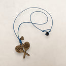 Artesanía en Madera - Collar Maracas con Símbolos Taínos *One Size*