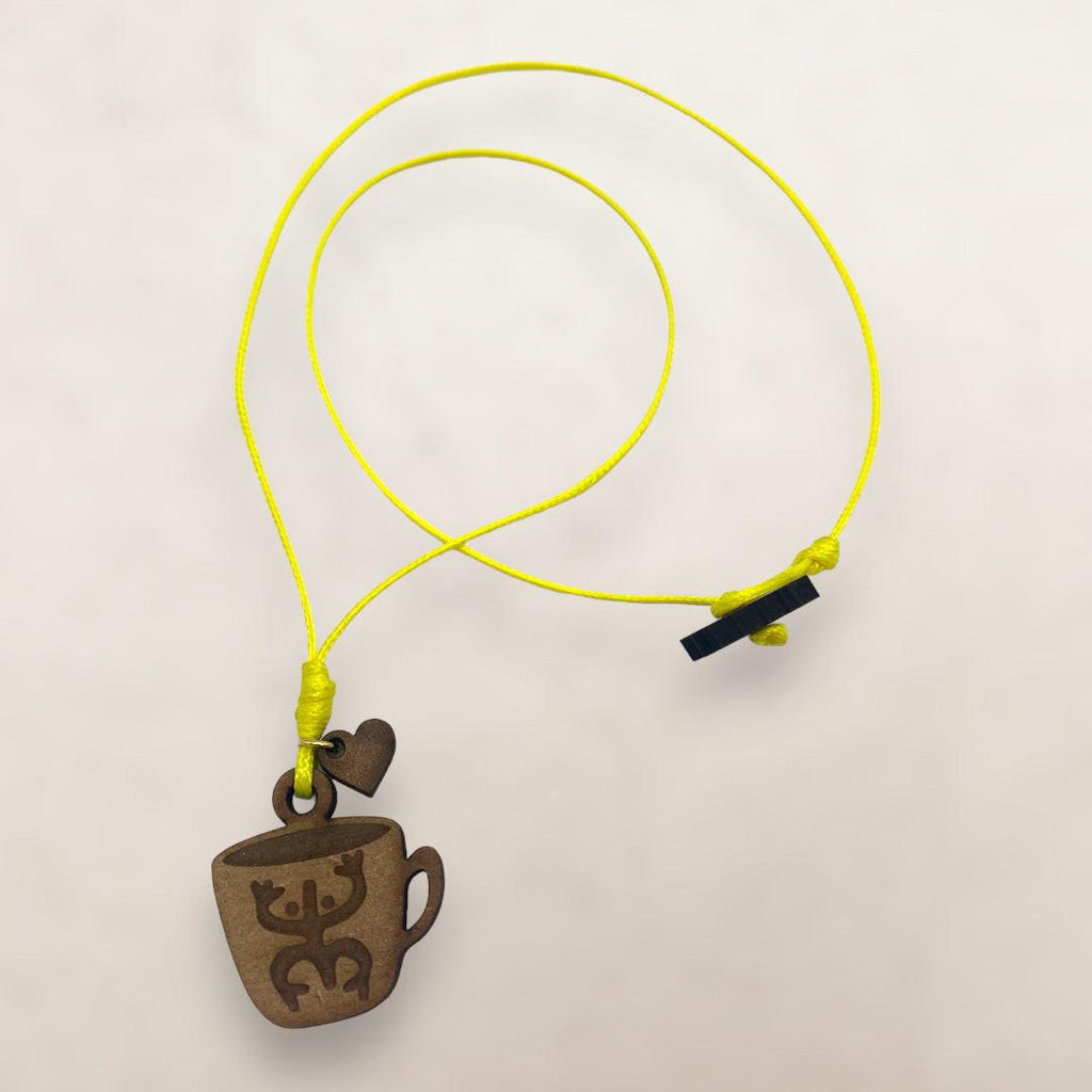 Artesanía en Madera - Collar Taza Coqui Taino *One Size*