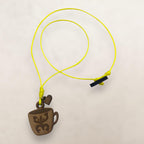 Artesanía en Madera - Collar Taza Coqui Taino *One Size*