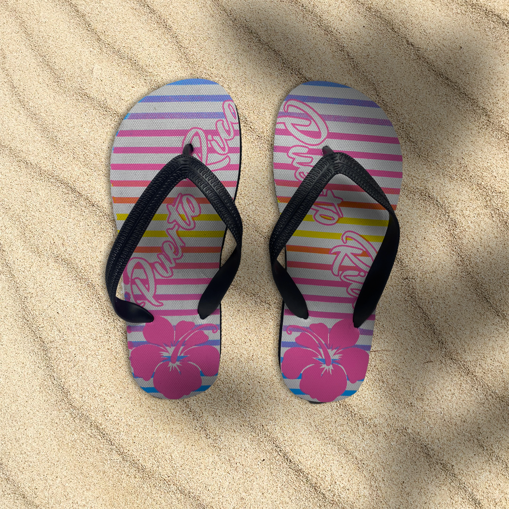 Souvenir de Puerto Rico - Sandalia de Mujer (Flip Flops).