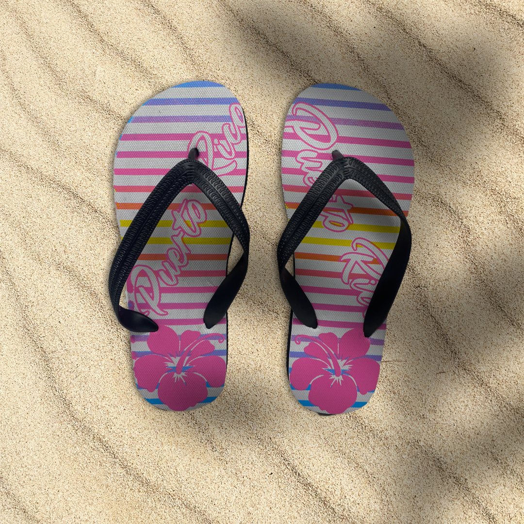Souvenir de Puerto Rico - Sandalia de Mujer (Flip Flops).