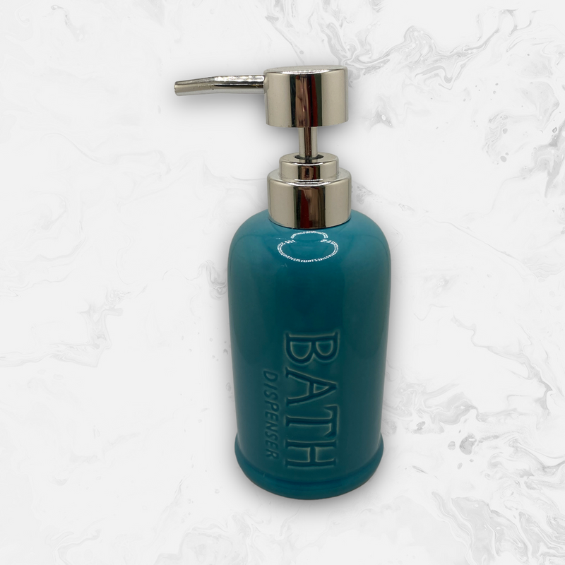 Dispensador y Vaso para Cepillos Dentales en Cerámica Lisa - ''BATH''.