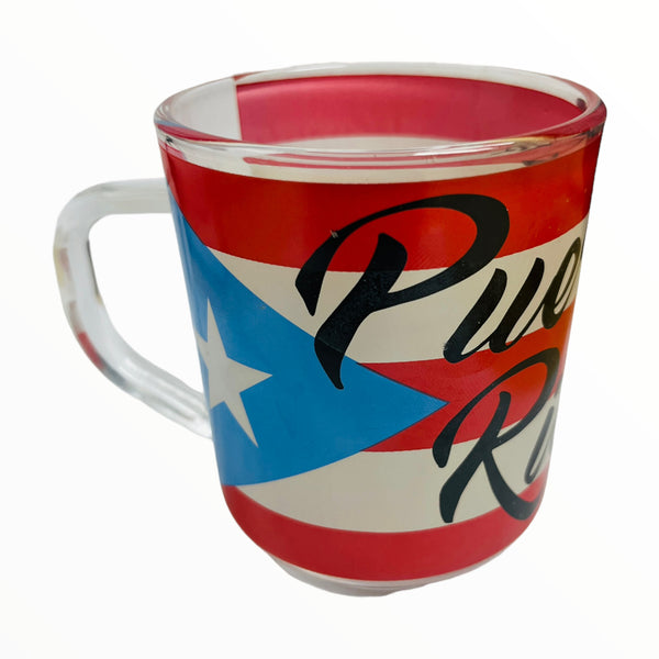 Souvenir Puerto Rico - Taza de Cafe en Cristal (8oz)