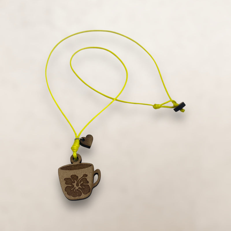 Wood Crafts - Poppy Cup Necklace *One Size*