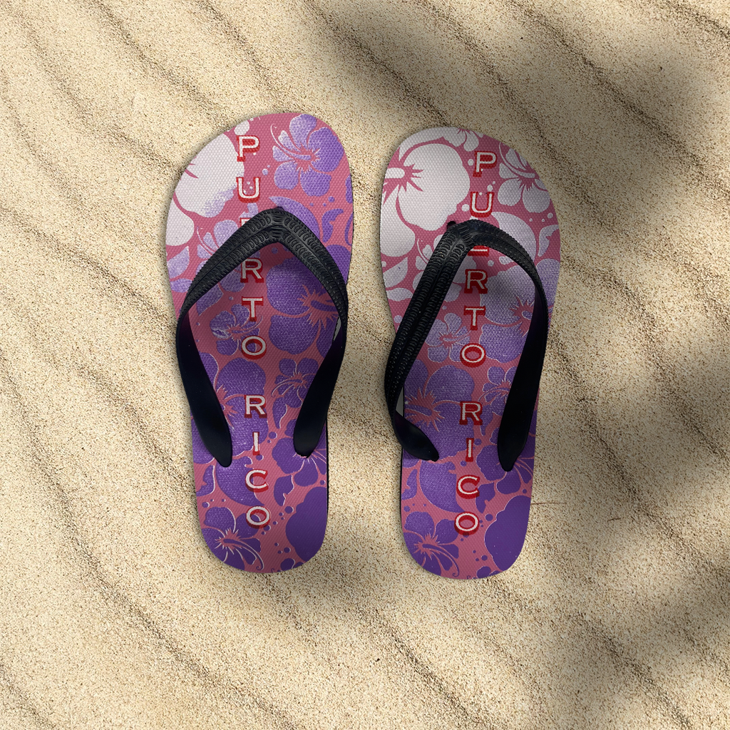 Souvenir de Puerto Rico - Sandalia de Mujer (Flip Flops).
