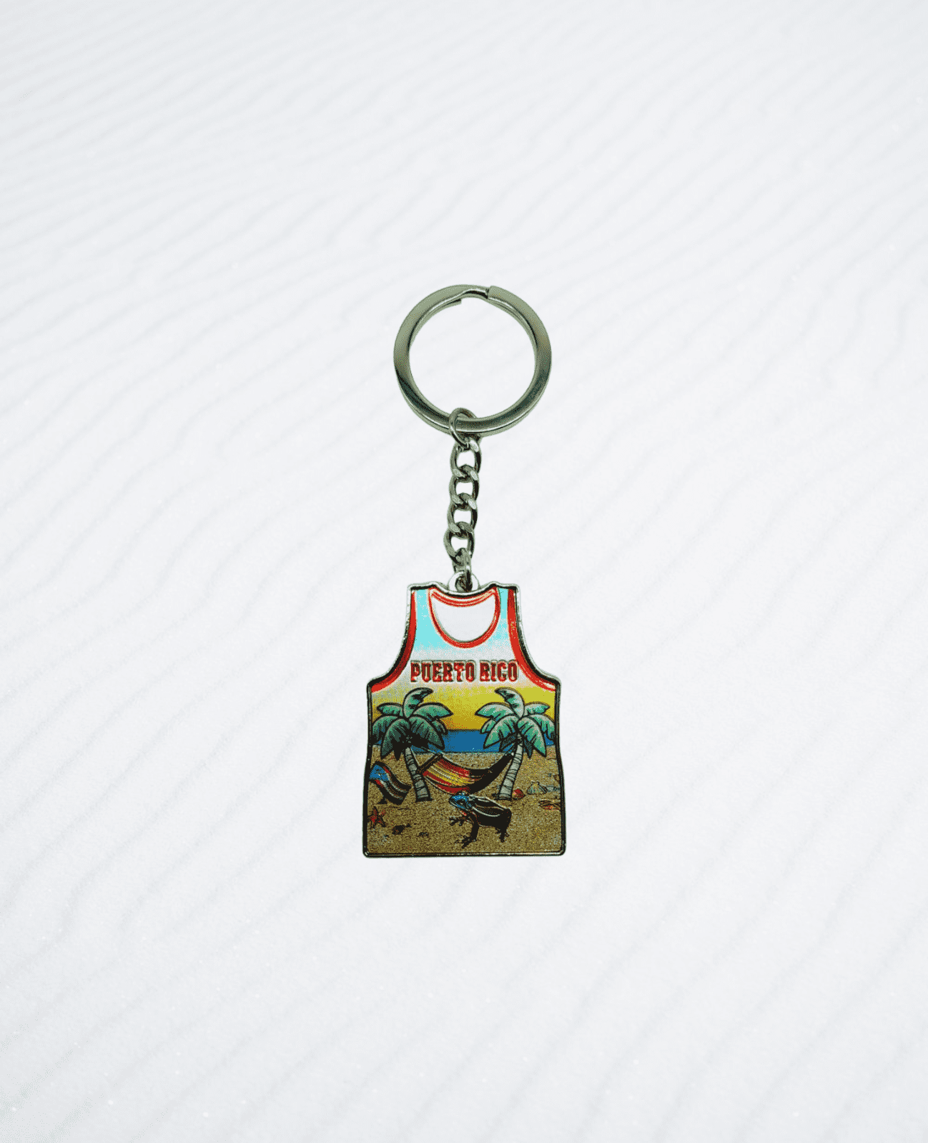 Souvenir de Puerto Rico | Llavero en Metal- Camiseta.