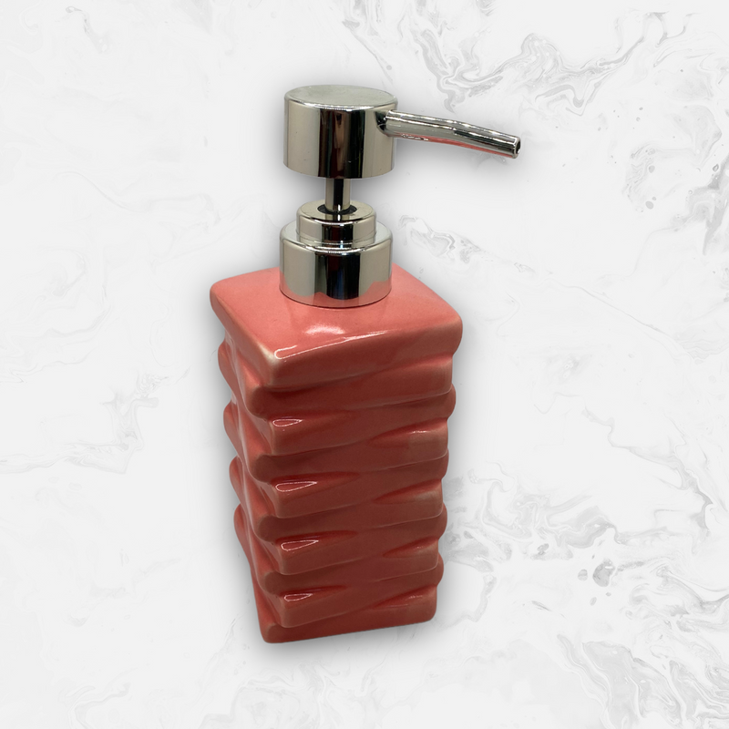 Dispensador de Baño y Vaso para Cepillos de Dientes en Cerámica.