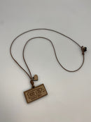 Artesanía en Madera - Collar Tablilla ''Puerto Rico 100 x 35'' *One Size*